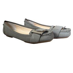 Calvin Klein monet gray slip on flats flexible sole women's size 6M
